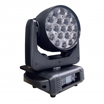 19顆全彩LED搖頭變焦染色燈  SPM-1915