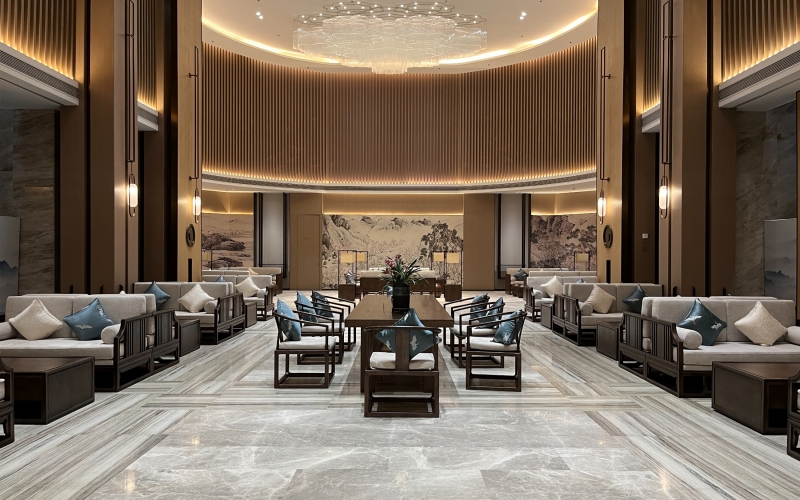 YUESAI數(shù)字IP網(wǎng)絡(luò)廣播、專業(yè)音響、舞臺燈光成功應(yīng)用于山東臨濟(jì)沐河大酒店